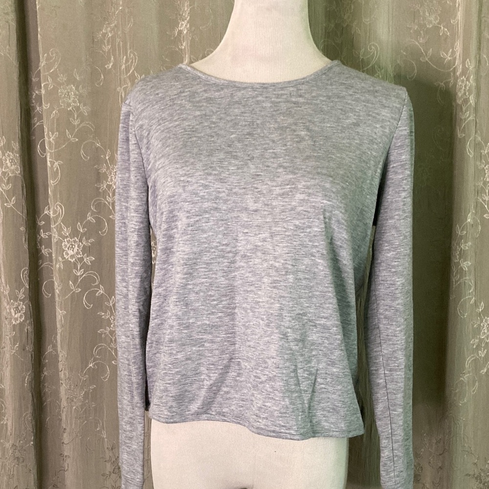 Victoria's Secret Heather Gray Long Sleeve Top